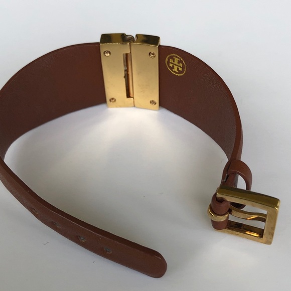 Tory Burch Leather Cuff Bracelet - Picture 4 of 8